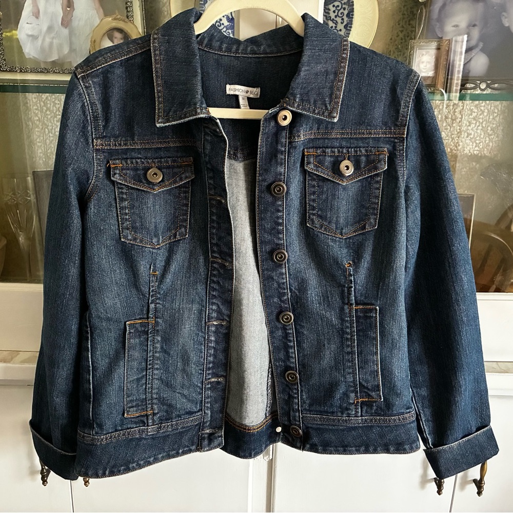 Fashion Bug Women’s Dark Blue Denim Jacket size 12